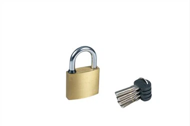 Месингани катанац са компјутерским кључевима